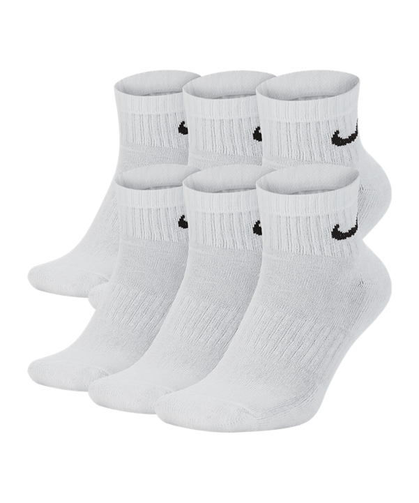 Nike Everyday Cushioned Ankle 6er Pack Socken F100 - weiss