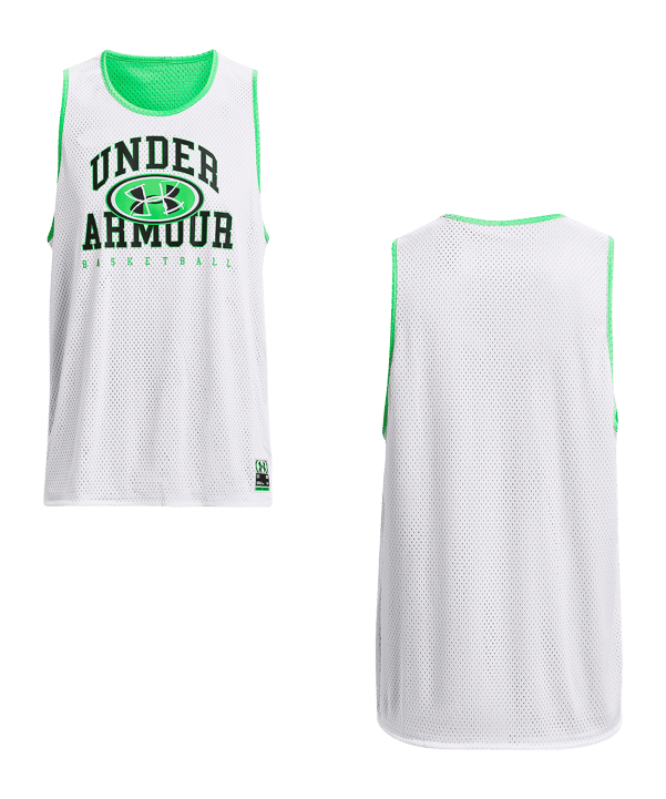 Under Armour Baseline Reversible Trikot Weiß F100 - weiss