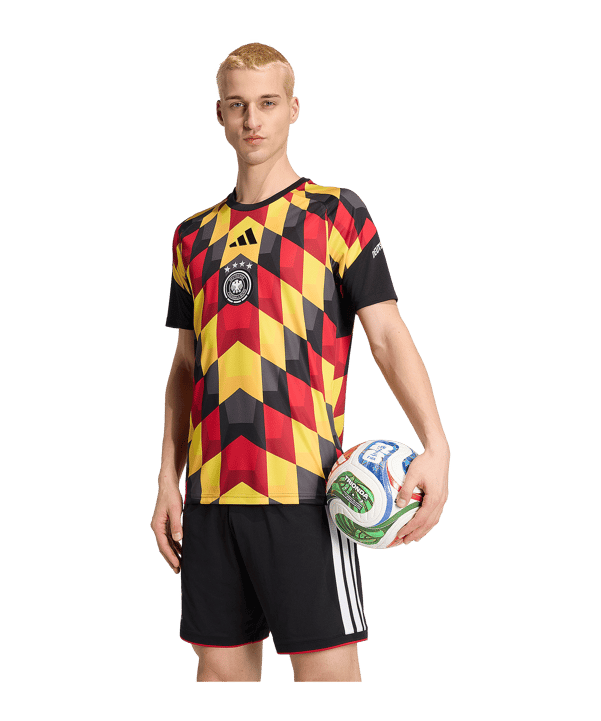 adidas DFB Germania Prematch T-shirt Nero - nero