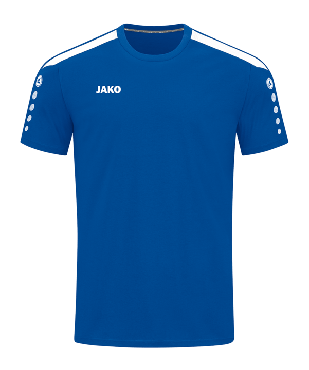 JAKO Power T-Shirt Blau Weiss F400 - blau