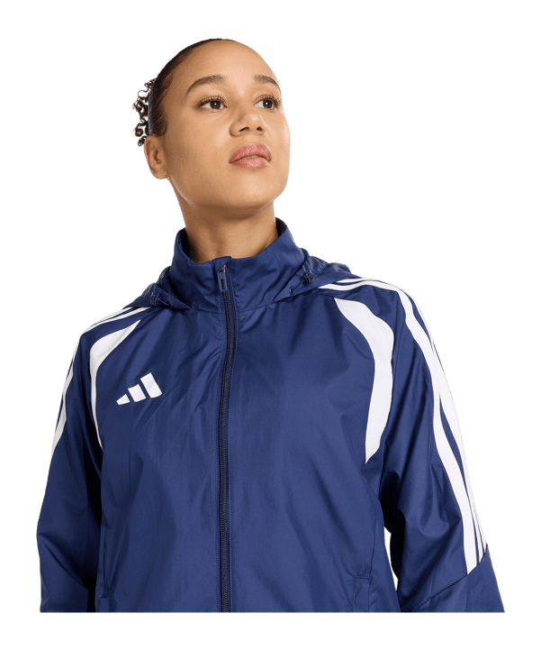 adidas Tiro 26 League Windjacke Damen Dunkelblau - weiss