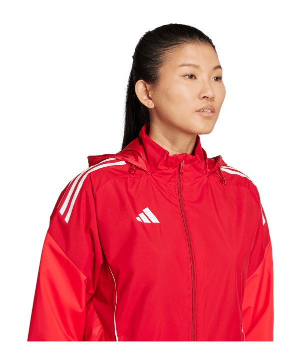 adidas Tiro 25 Competition Regenjacke Damen Rot - rot