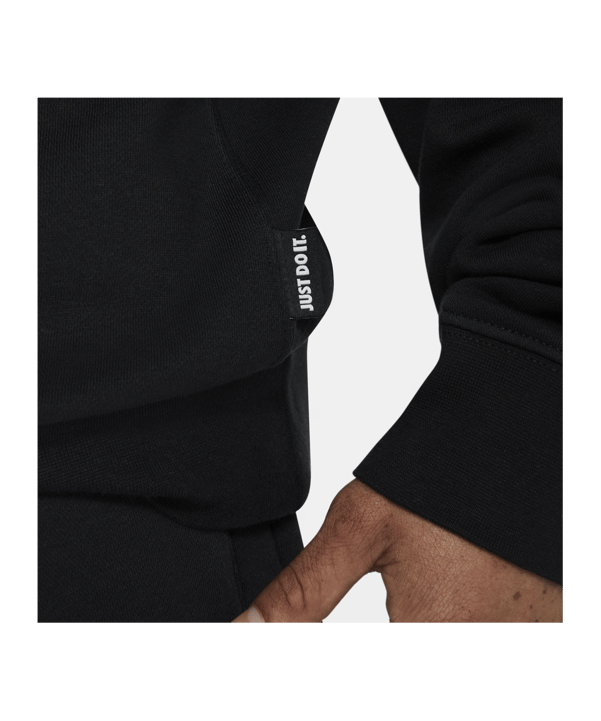 Nike Just Do It Fleece Sweatshirt Schwarz F010 - schwarz