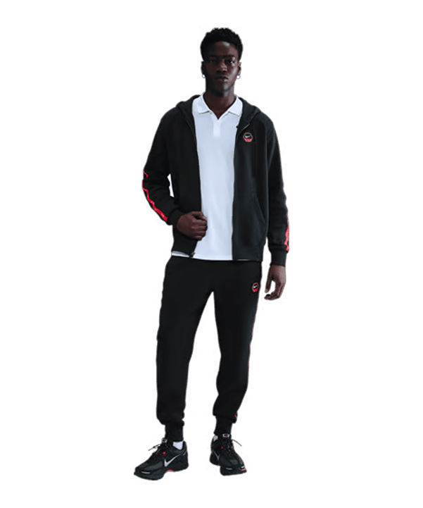 Nike Club Jacke Schwarz F010 - schwarz