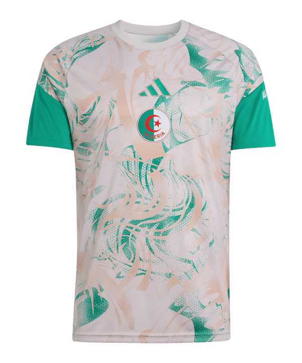 adidas FAF Algerien Prematch T-Shirt WM 2026 Beige