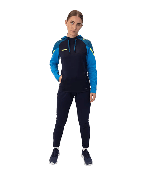JAKO Performance Sweatshirt à capuche Femmes Bleu C908 - bleu