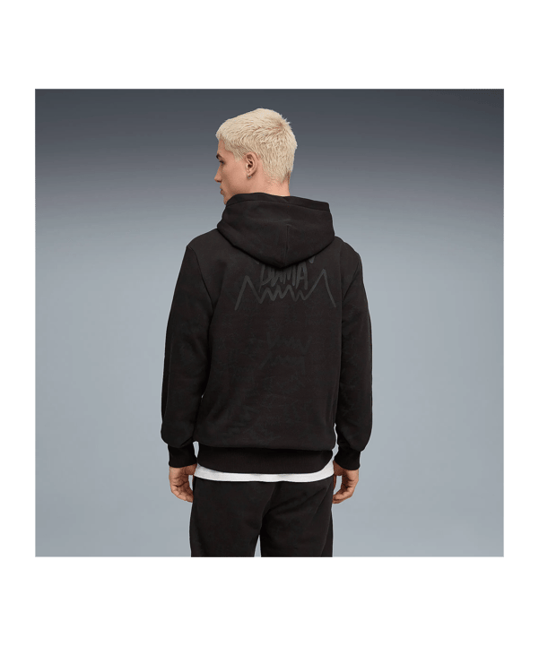 PUMA Teamjaws Post Game Hoody Schwarz F01 - schwarz