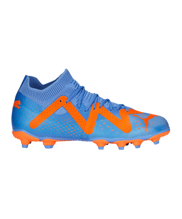 PUMA FUTURE Match FG/AG Supercharge Kids Blau Orange F01 - weiss