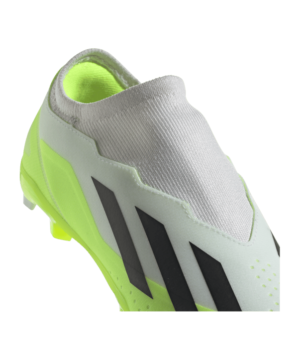 adidas X Crazyfast.3 LL FG Crazyrush Kids Weiss Schwarz Gelb - weiss