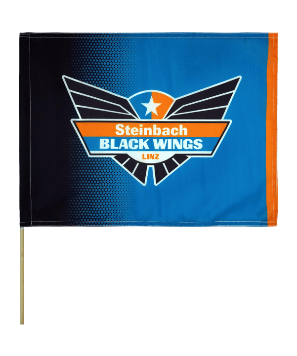 Black Wings Classic Fahne 30x40 Schwarz - schwarz