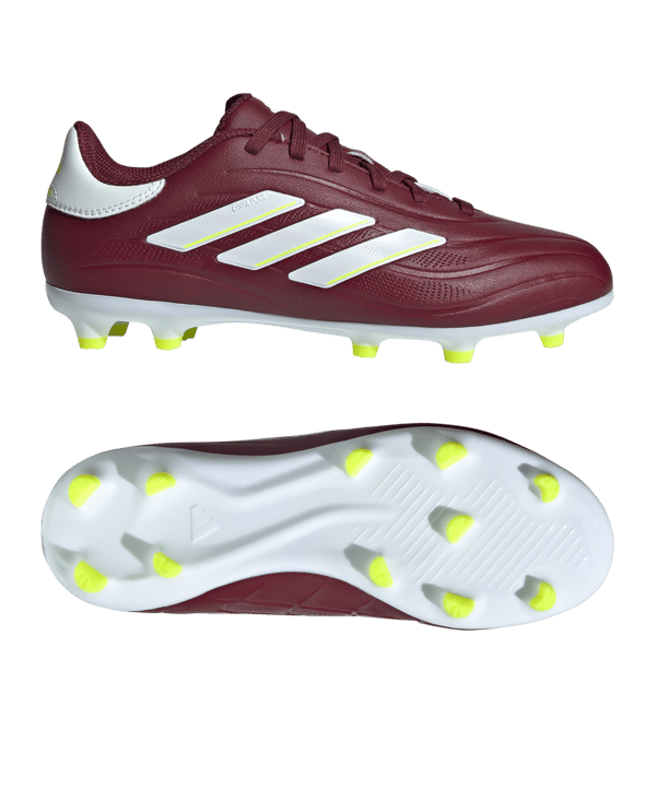 adidas COPA Pure 2 League FG Kids Energy Citrus Rot Weiss Gelb - rot