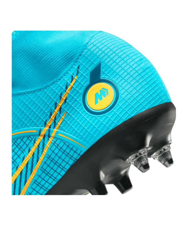 Nike Mercurial Superfly VIII Blueprint Academy SG-Pro AC Blau Orange F484 - blau