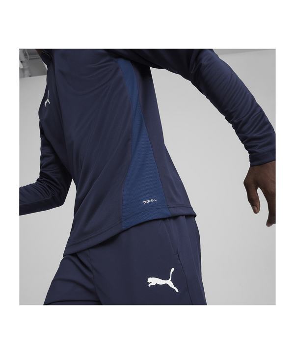 PUMA teamGOAL Training 1/4 Zip Sweatshirt Blau F06 - dunkelblau