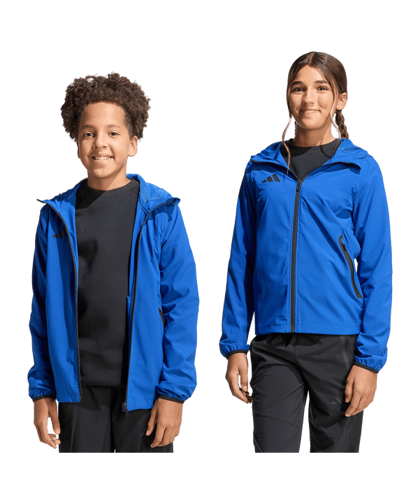 adidas Tiro Travel Windjacke Kids Blau - blau
