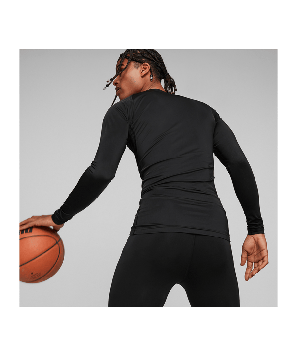 PUMA Hoops Team Sweatshirt Schwarz F01 - schwarz