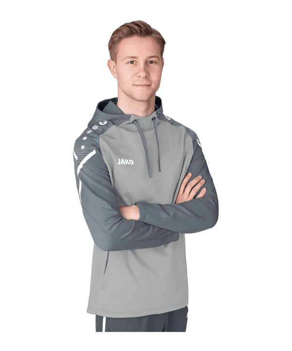 JAKO Performance Sweatshirt à capuche Gris C845 - gris