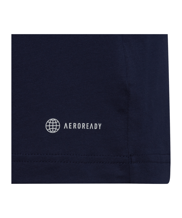 adidas Entrada 22 T-Shirt Kids Blau - blau