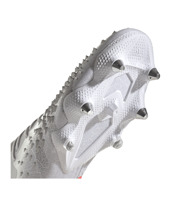 adidas Predator FREAK.1 SG White Spark Weiss Grau Rot - weiss