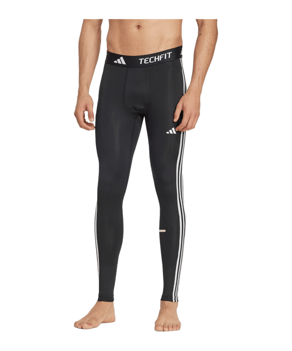 adidas Techfit 3-Stripes Tight Schwarz - schwarz