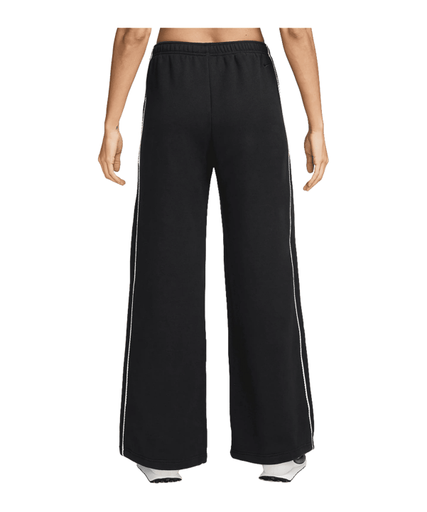 Nike Studio Fleece Scallop Broek Dames Zwart K001 - zwart