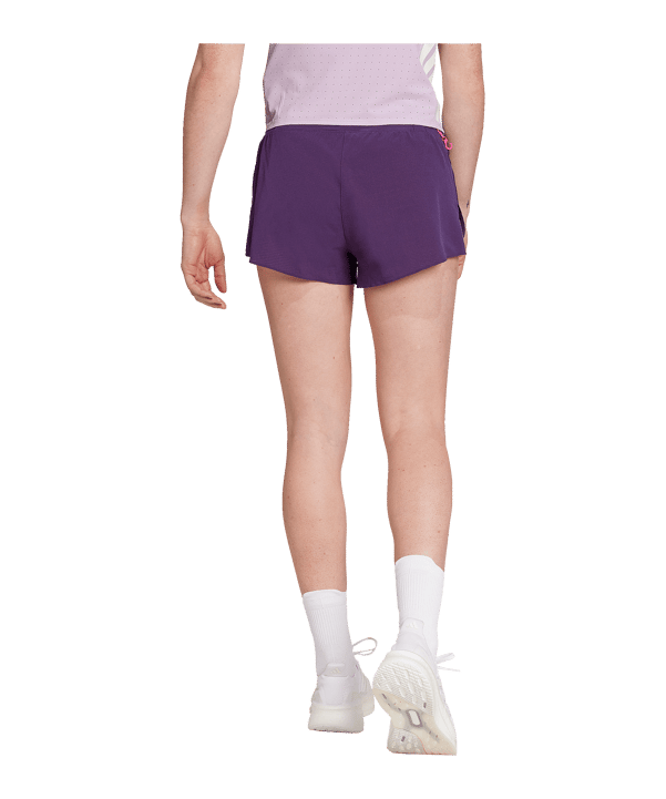 adidas Adizero Gel Pocket Laufshort Damen Lila - lila