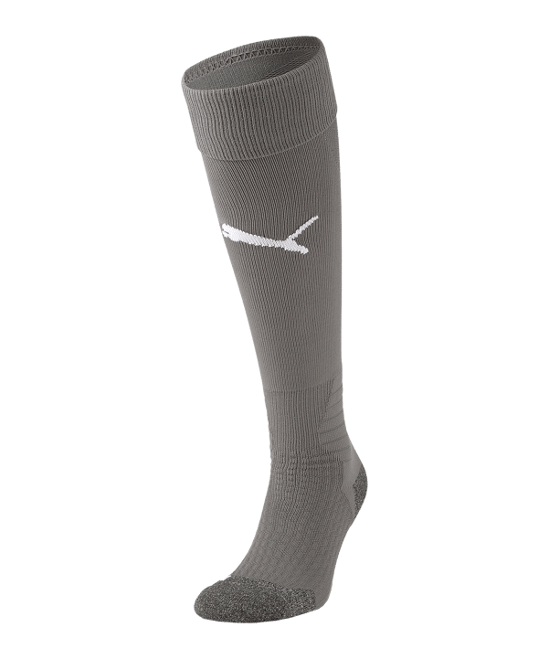 PUMA teamLIGA Stutzenstrumpf Grau Weiss F43 - grau