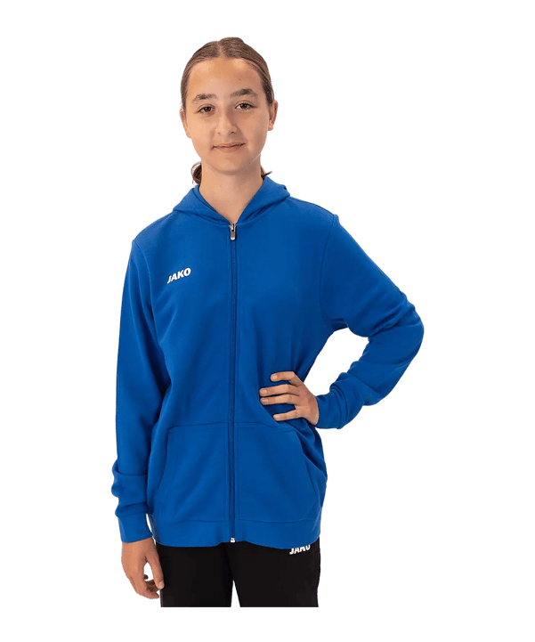 JAKO Base Veste à capuche Enfants Bleu C004 - bleu
