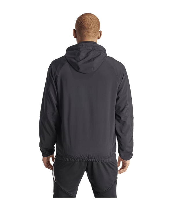 adidas Tiro 24 Windbreaker Schwarz Weiss - schwarz