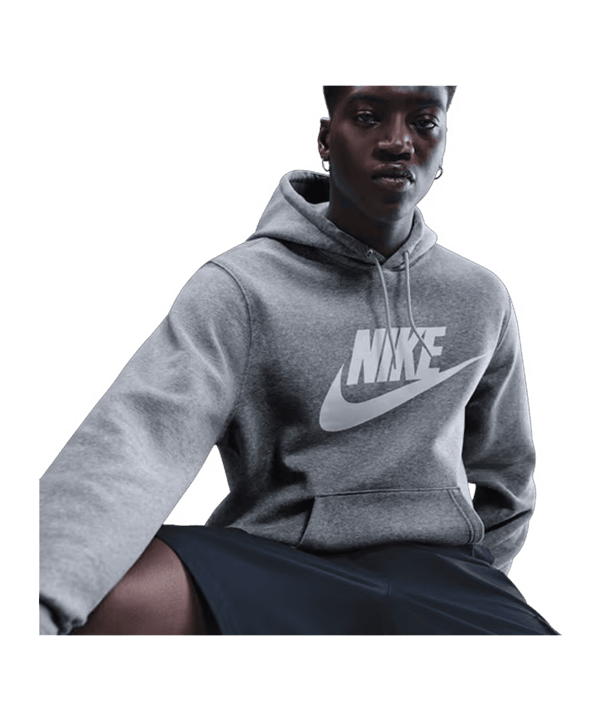 Nike Club Hoody Grau F063 - grau