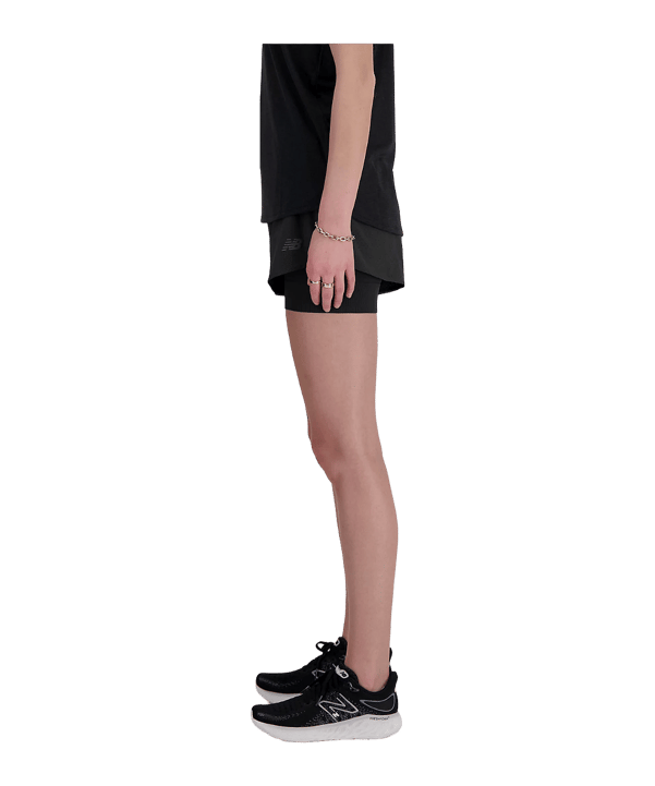 New Balance RC 3" 2in1 Short Damen FBK - schwarz
