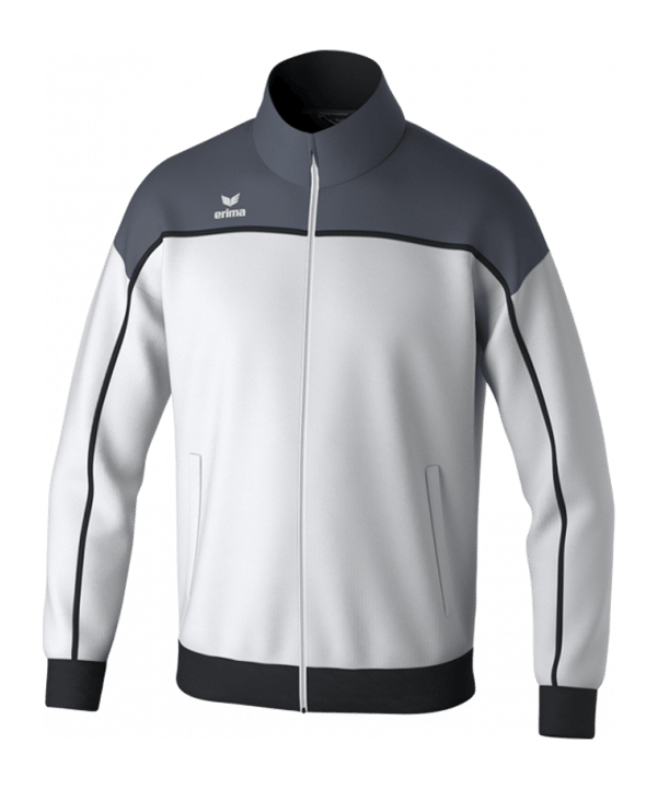 Erima Change Trainingsjacke Weiss Grau Schwarz - weiss