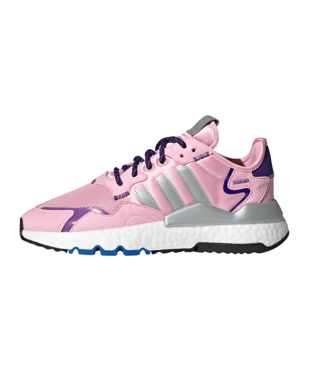 adidas Originals Nite Jogger Damen Pink Silber - silber