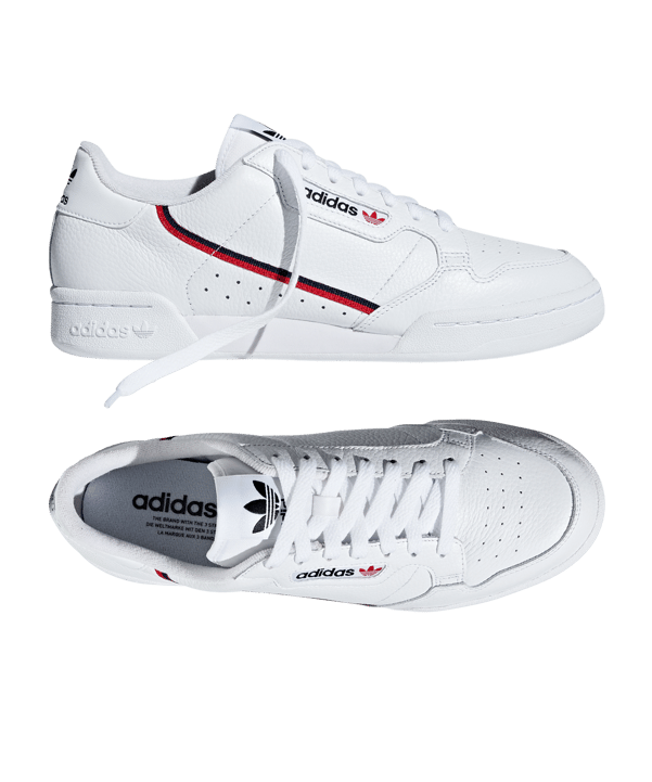 adidas Originals Continental 80 Sneaker Weiss - weiss