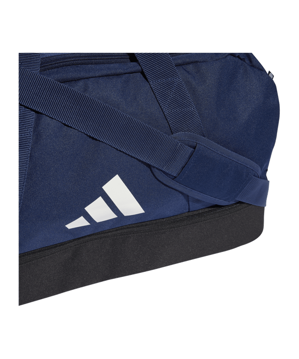 adidas Tiro League Duffel Bag Gr. M Blau Weiss - dunkelblau