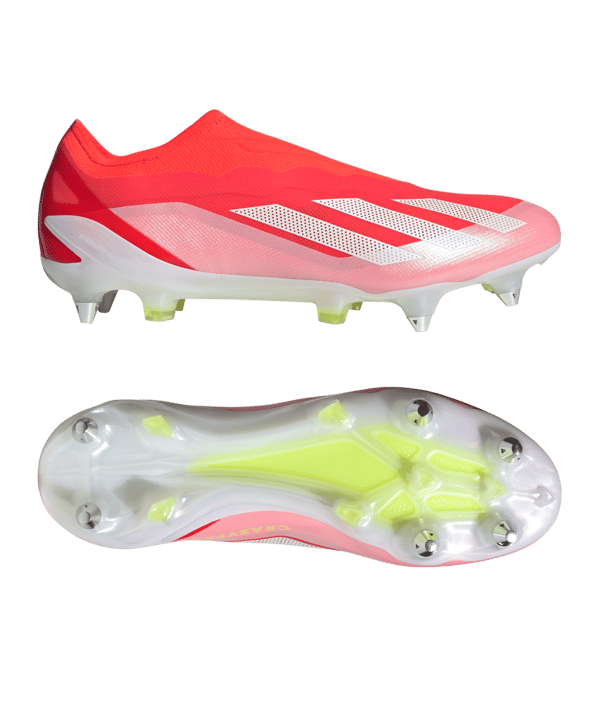 adidas X Crazyfast Elite LL SG Energy Citrus Rot Weiss Gelb - rot