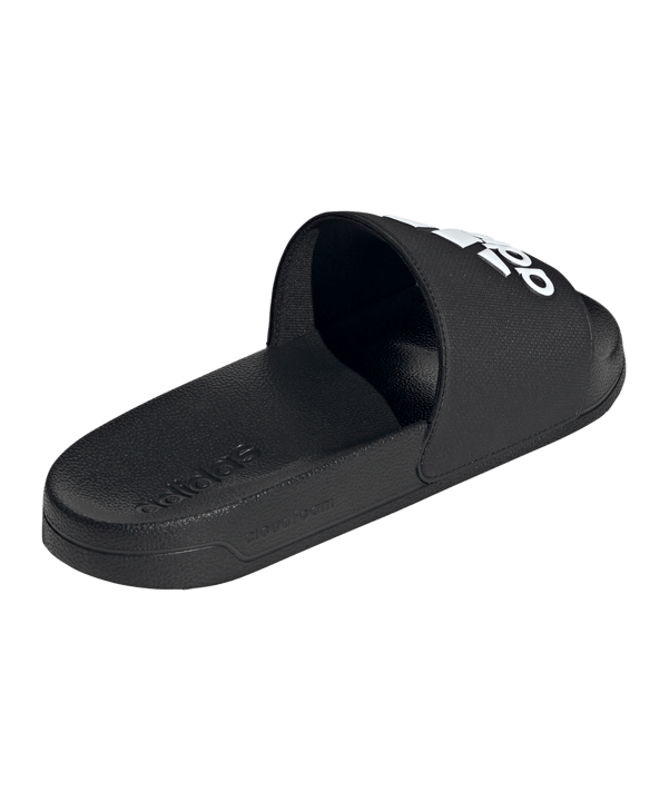 adidas Cloudfoam Adilette Shower Schwarz Weiss - schwarz