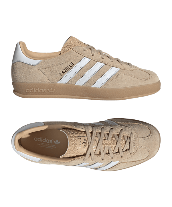 adidas Originals Gazelle Sneaker Damen Beige - beige