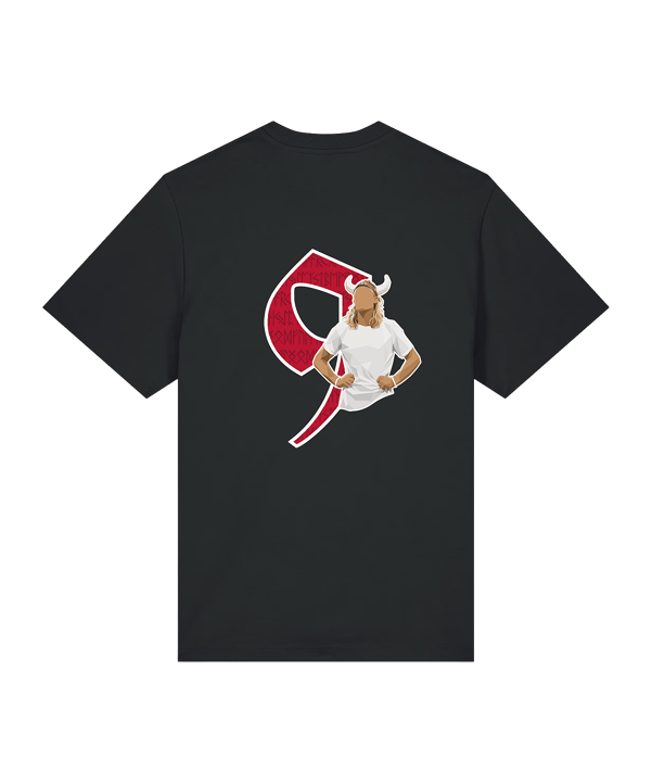 11teamsports Norwegen "VIKING KING" T-Shirt WM 2026 Schwarz - schwarz