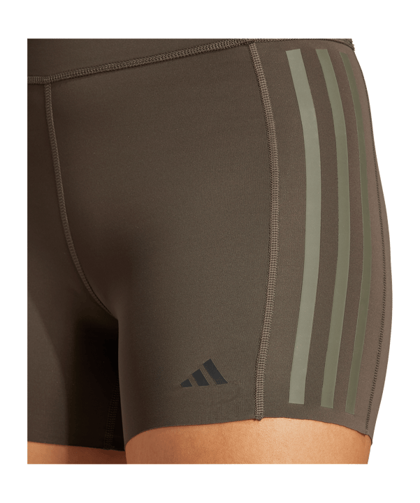 adidas Optime 4-Inch Raw-Cut-Hem leggings Green - vert