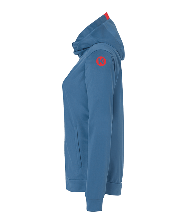 Kempa Player Kapuzenjacke Damen Grau Rot F08 - grau