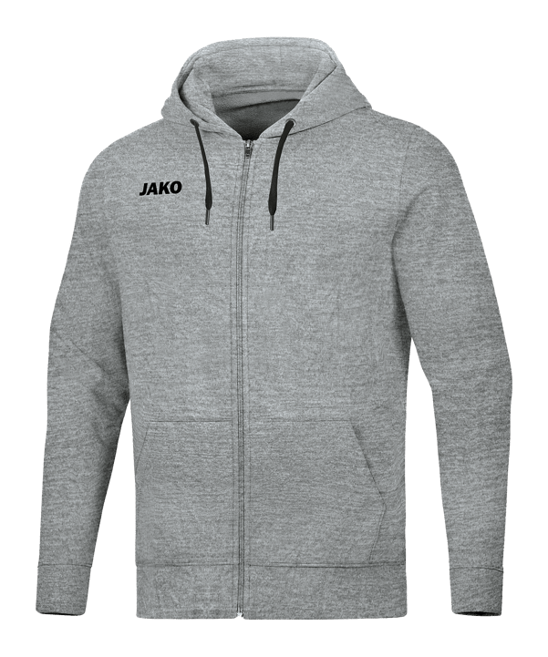 JAKO Base Jas met capuchon Grijs K041 - grijs