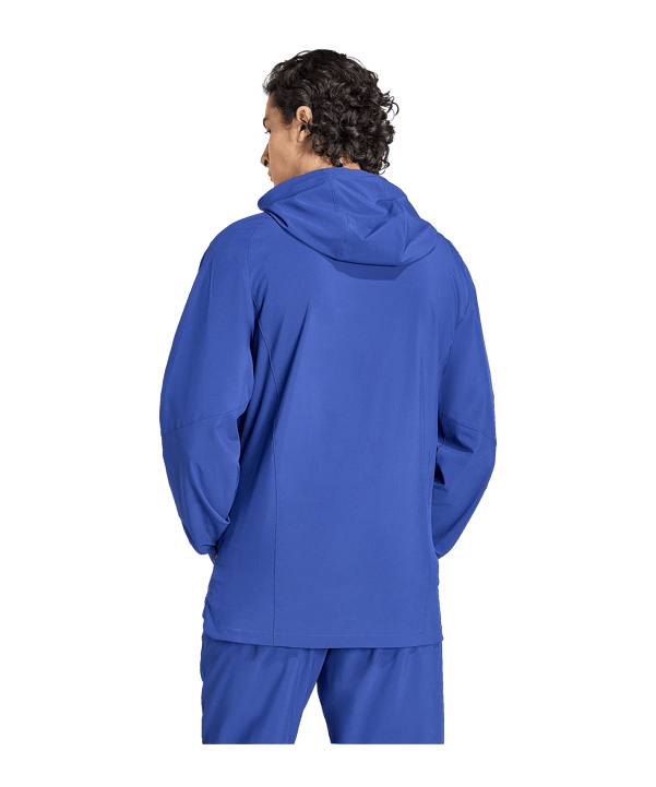 adidas Italien Tiro Travel Windjacke Blau - blau