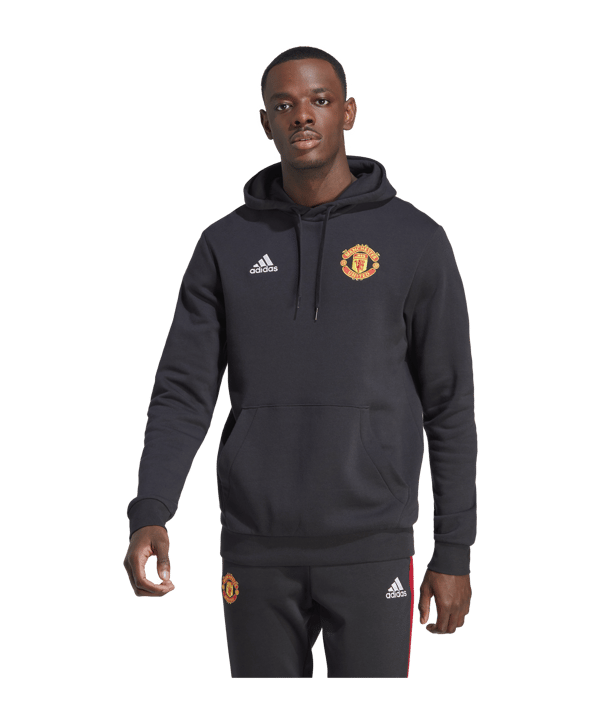 adidas Manchester United DNA Hoody Schwarz - schwarz