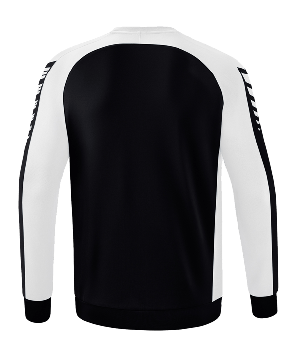 Erima Six Wings Sweatshirt Schwarz Weiss - schwarz