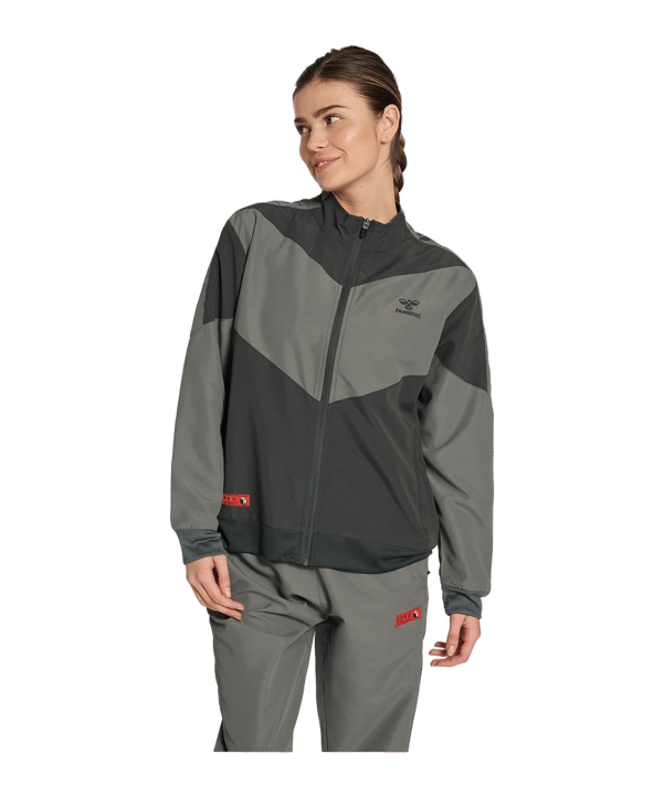 Hummel hmlPro Grid Präsentationsjacke Damen Grau F2166 - grau