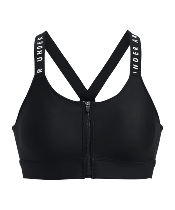 Under Armour Zip Sport Bra Tanktop intimo Donna Nero C001 - nero