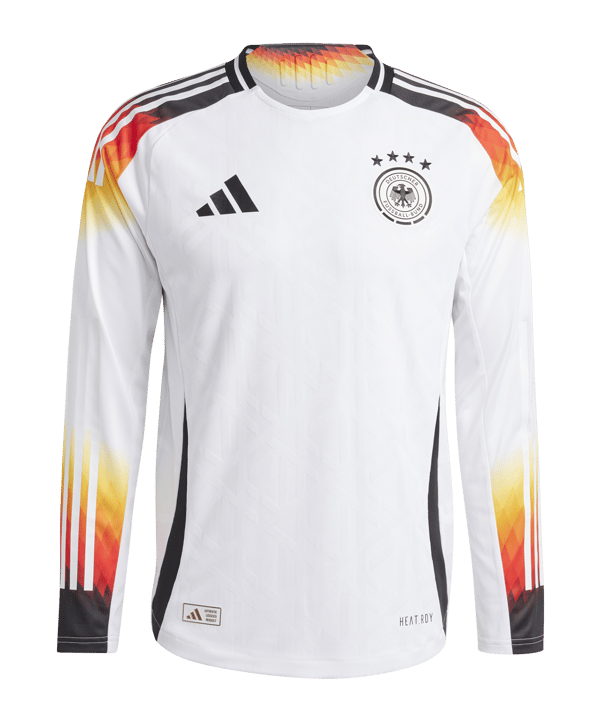 adidas DFB Deutschland Auth. Trikot langarm Home EM 2024 Weiss - weiss