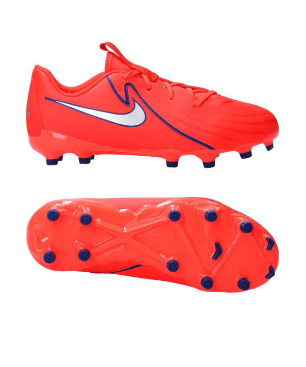 Nike Jr Phantom GX II Academy FG/MG Erling Haaland Kids Rot Weiss F600 - rot
