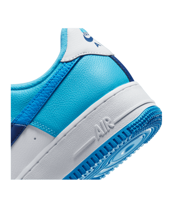 Nike Air Force 1 07 LV8 Weiss Blau F100 - weiss