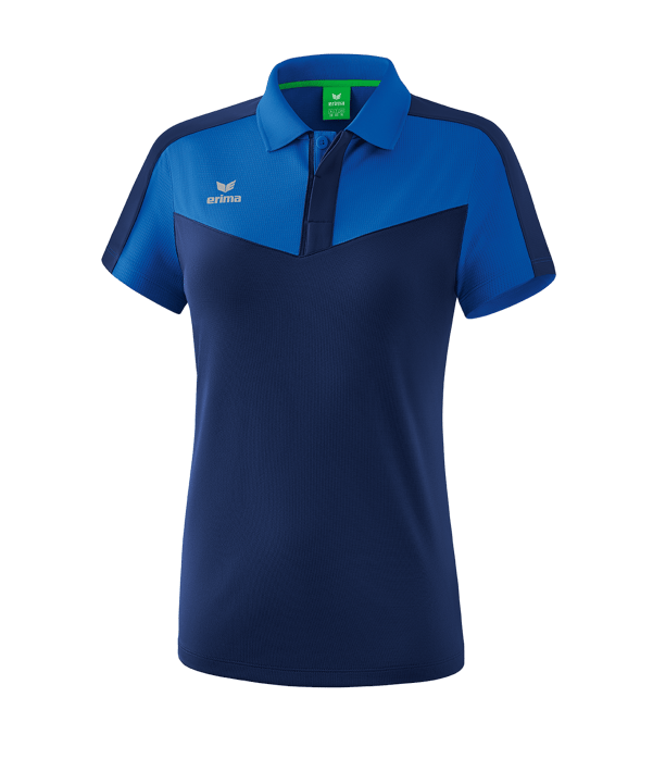 Erima Squad Poloshirt Damen Blau - blau